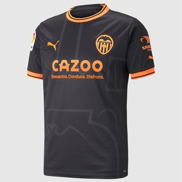 Tailandia Camiseta Valencia Segunda equipo 2022-2023